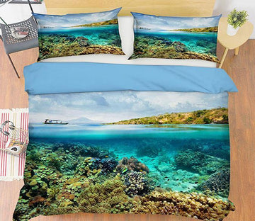 3D Ship Bottom 001 Bed Pillowcases Quilt Wallpaper AJ Wallpaper 