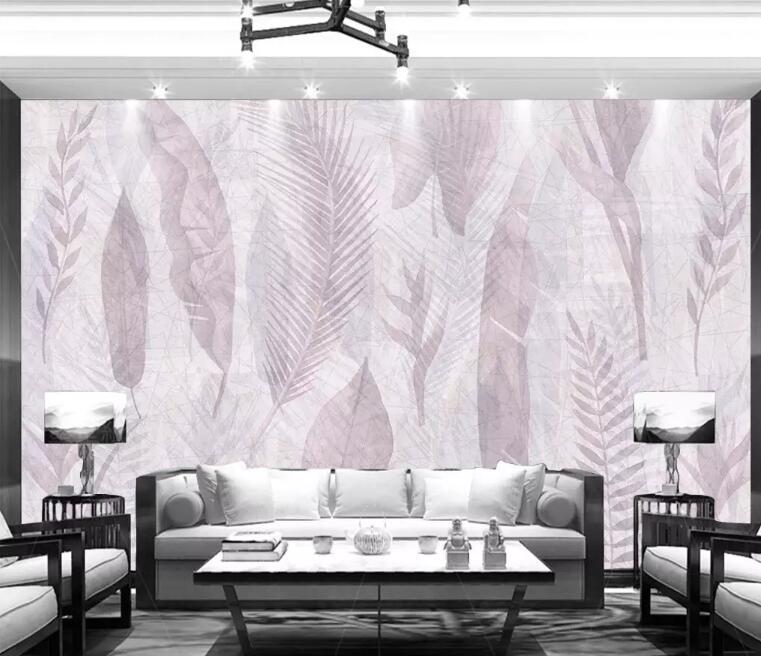 3D Pattern Leaves WG1121 Wall Murals