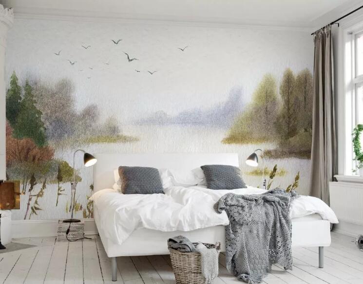 3D Mountain Bird WG557 Wall Murals