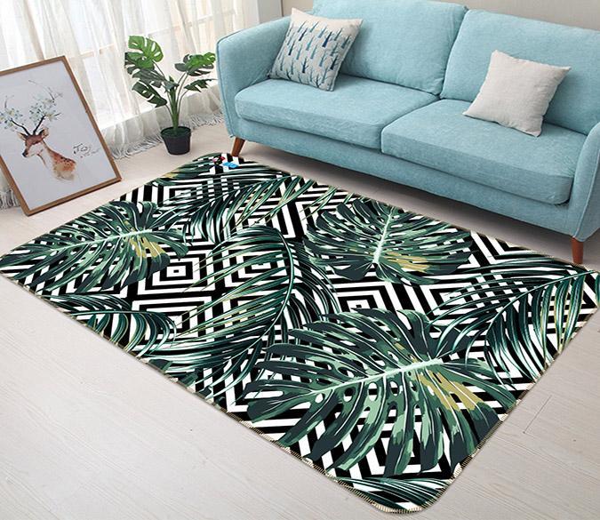 3D Green Vortex 081 Non Slip Rug Mat Mat AJ Creativity Home 