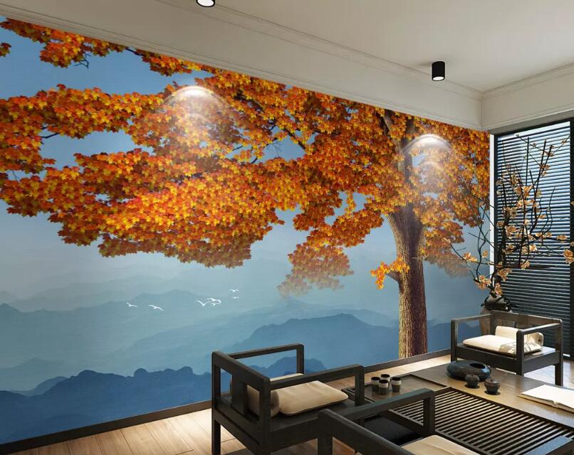 3D Lush Maple WG799 Wall Murals