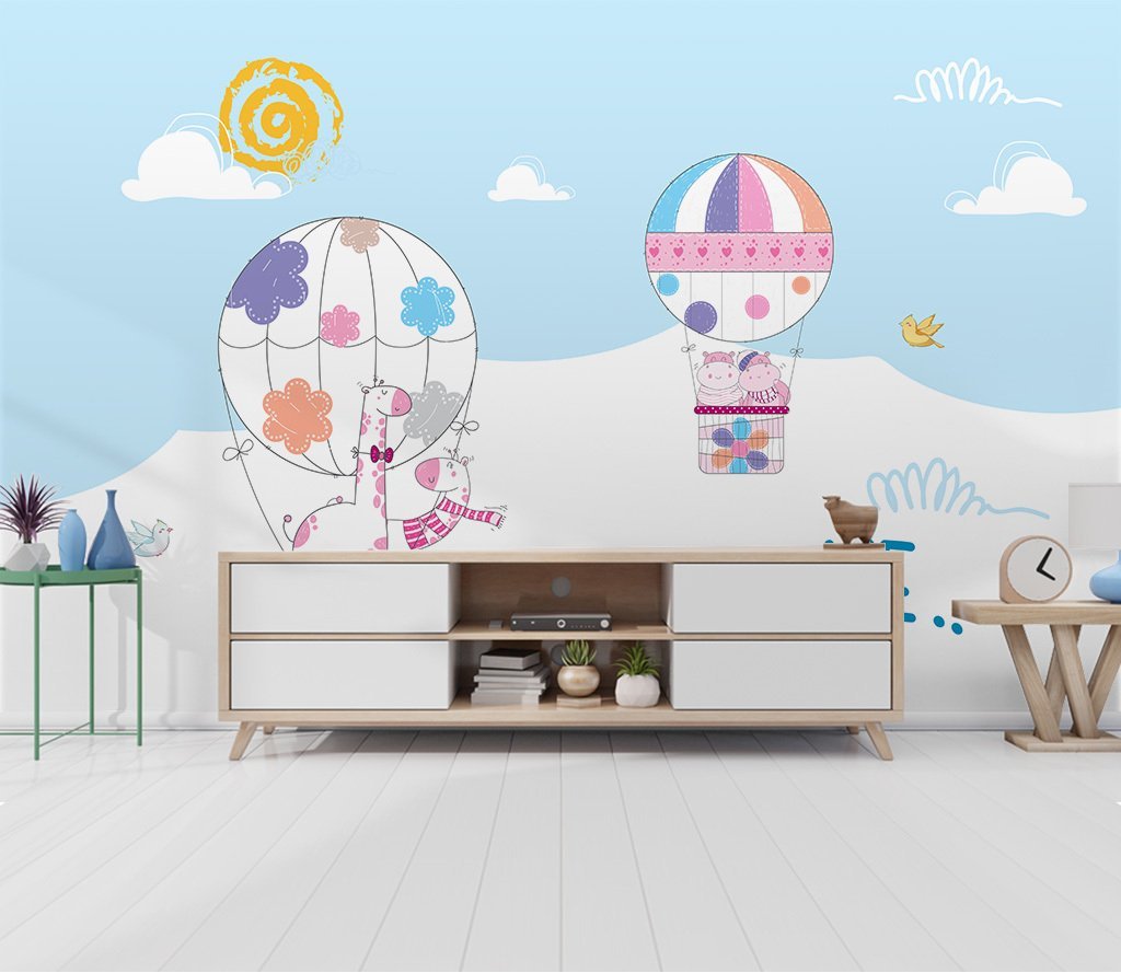 3D Hot Air Balloon 854 Wall Murals Wallpaper AJ Wallpaper 2 