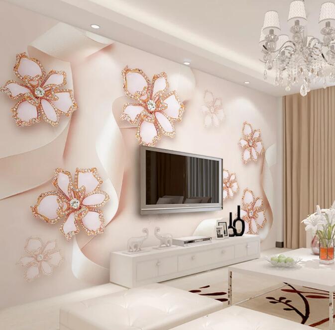 3D Diamond Petals WG85 Wall Murals Wallpaper AJ Wallpaper 2 