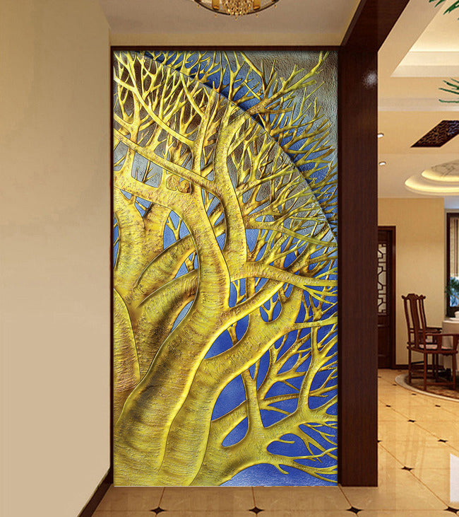 3D Embossed Tree WG147 Wall Murals