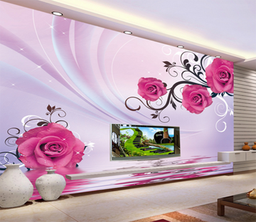 3D Fragrance Rose 303 Wallpaper AJ Wallpaper 