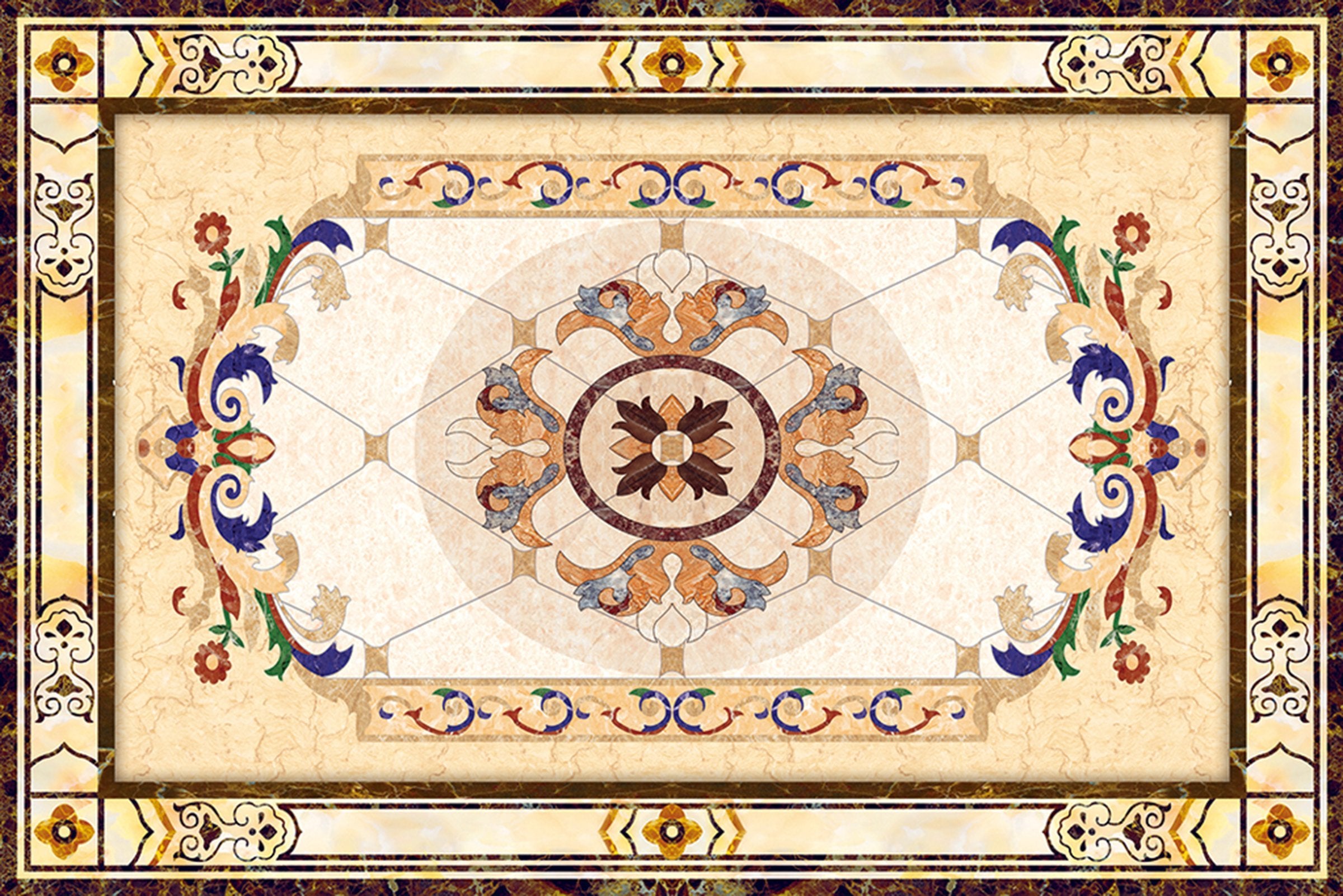 3D Marble Pattern WG694 Floor Mural Wallpaper AJ Wallpaper 2 