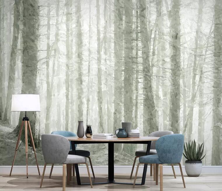 3D Forest Tree WG913 Wall Murals