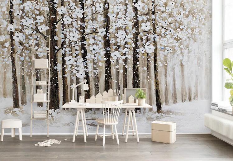 3D Forest Flower WG674 Wall Murals