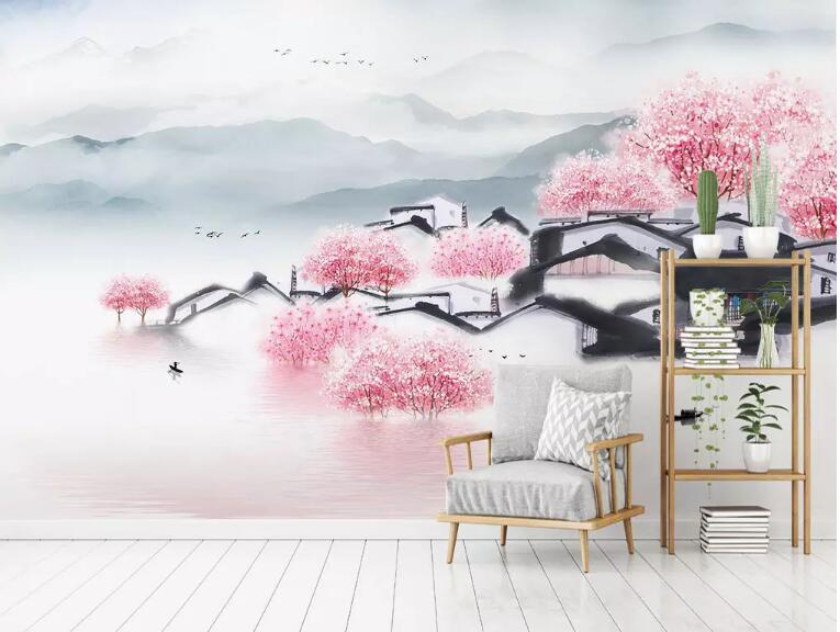 3D Mountain Flower WG791 Wall Murals