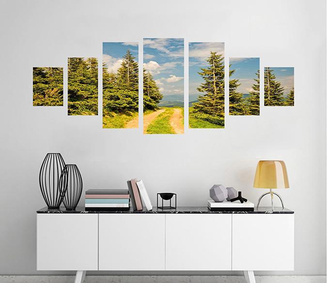 3D Field Road 164 Unframed Print Wallpaper Wallpaper AJ Wallpaper 