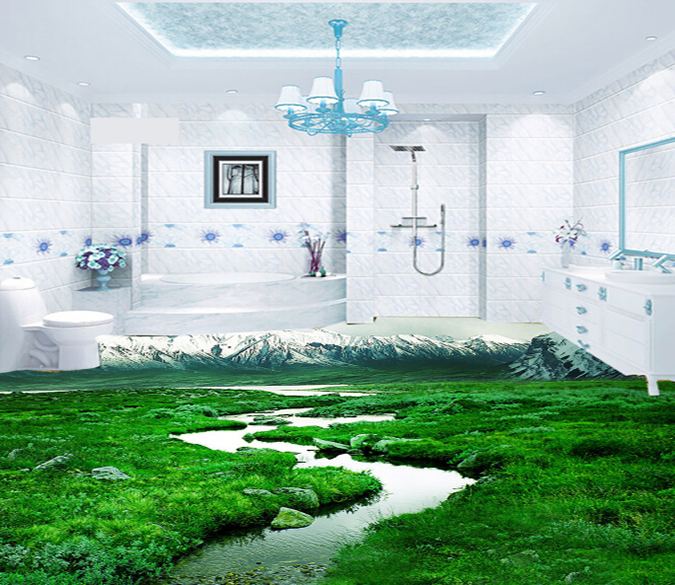 3D Boundless Grass 117 Floor Mural Wallpaper AJ Wallpaper 2 