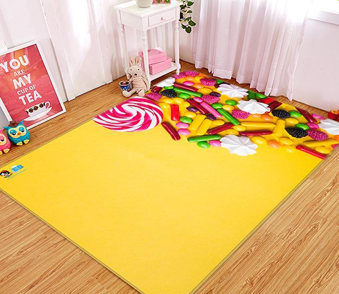 3D Big Candy 198 Non Slip Rug Mat Mat AJ Creativity Home 