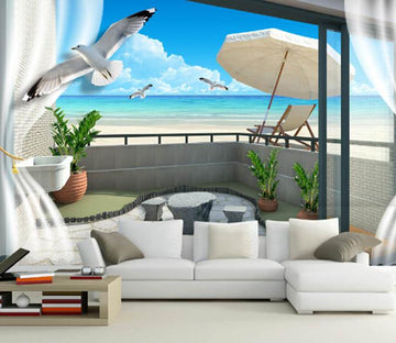 Leisure Beach And Balcony Wallpaper AJ Wallpaper 2 