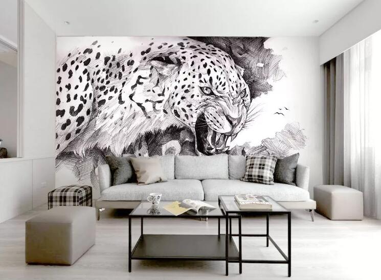 3D Cheetah WG50 Wall Murals Wallpaper AJ Wallpaper 2 