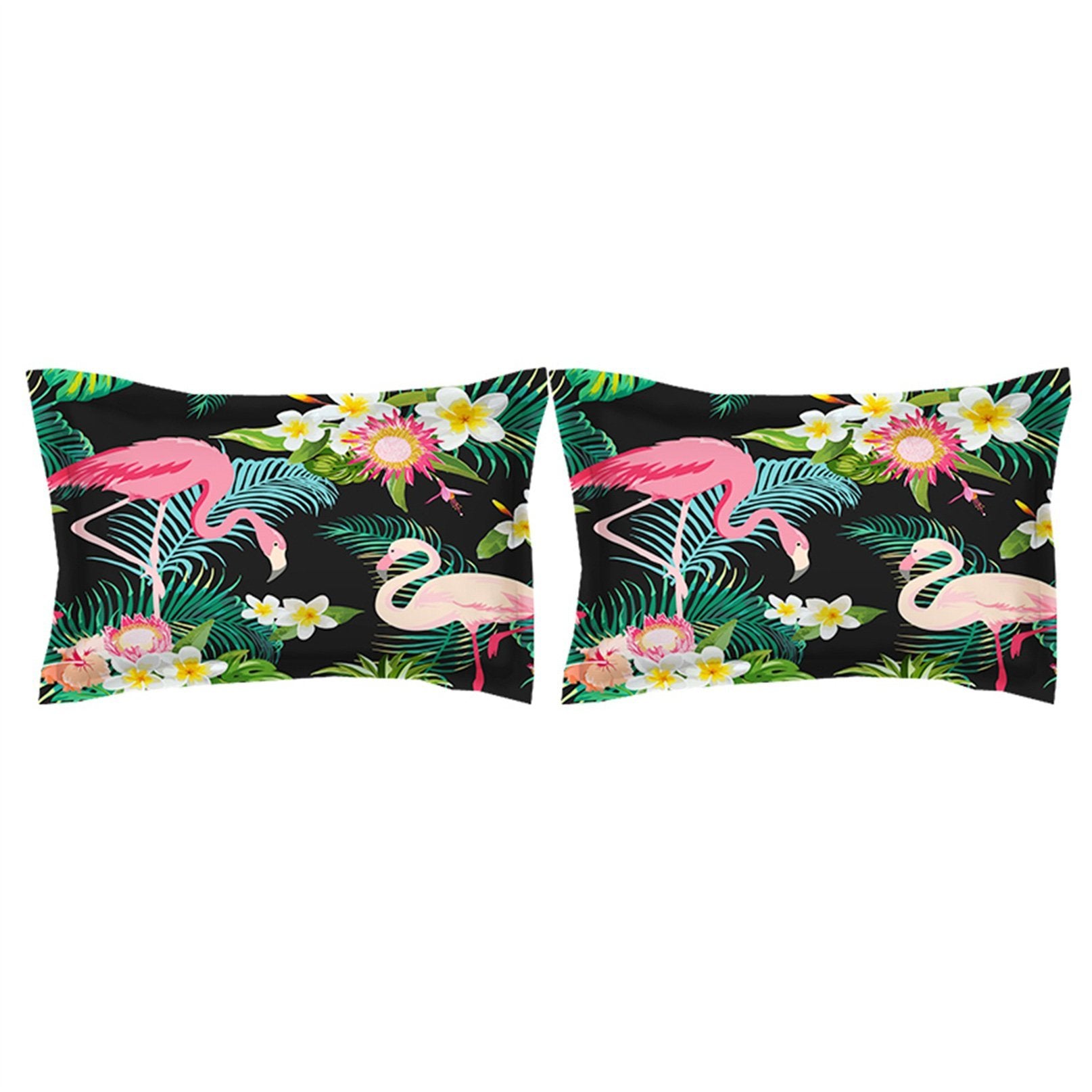 3D Black flamingos 118 Bed Pillowcases Quilt Wallpaper AJ Wallpaper 