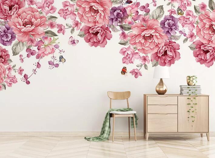 3D Colorful Flower WG810 Wall Murals