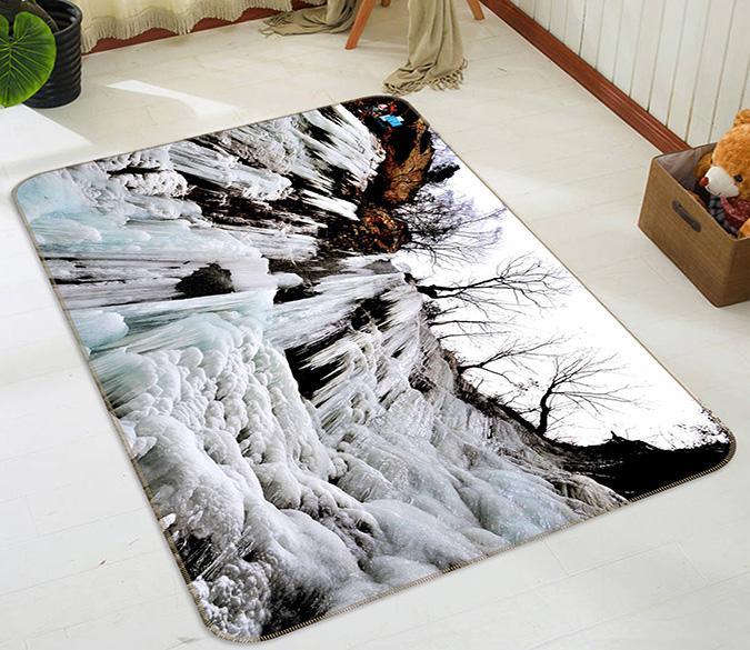 3D Icicle Mountain 396 Non Slip Rug Mat Mat AJ Creativity Home 