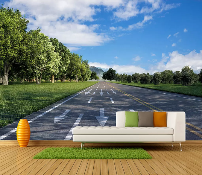 3D Highway Garden 1554 Wallpaper AJ Wallpaper 2 