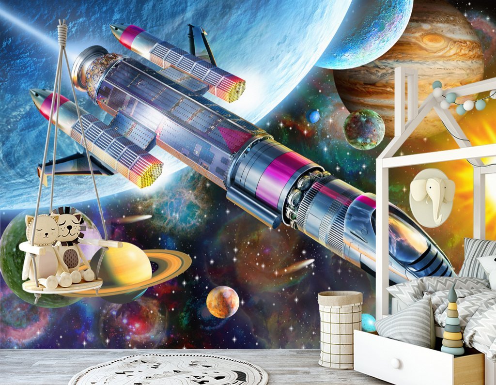 3D Rocket Launch 857 Wall Murals Wallpaper AJ Wallpaper 2 