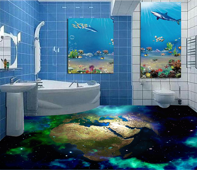 3D Earth 044 Floor Mural Wallpaper AJ Wallpaper 2 