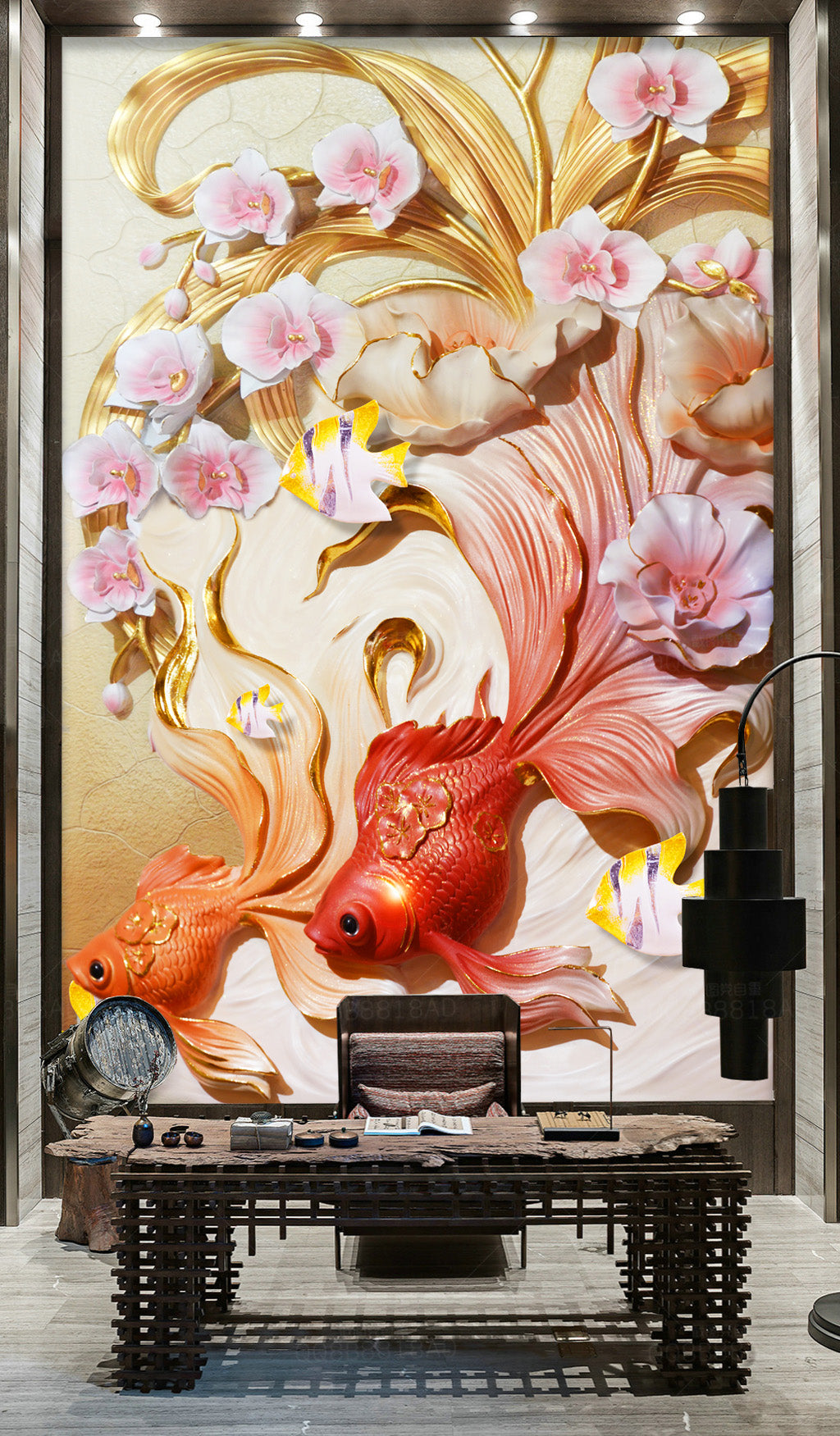 3D Flower Lucky Char WG076 Wall Murals