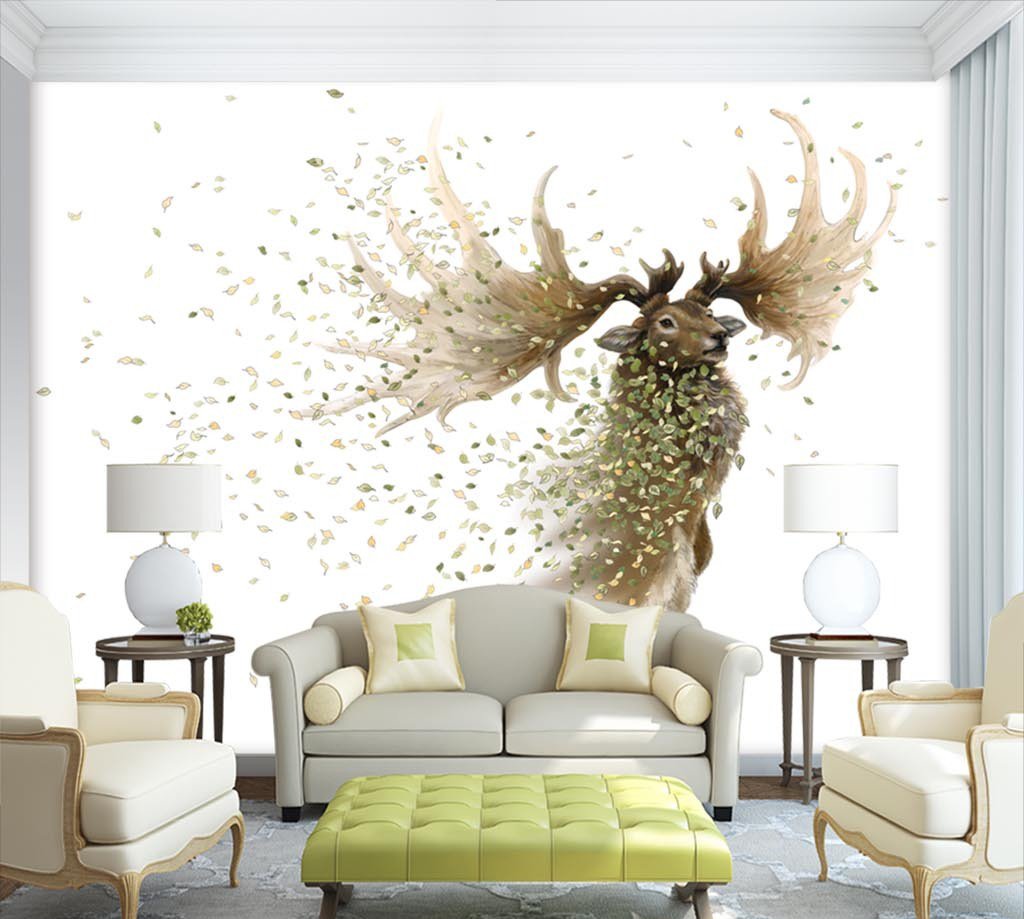 3D Elk 358 Wall Murals Wallpaper AJ Wallpaper 2 