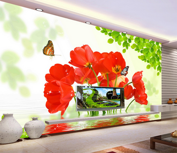 3D Butterfly Bouquet 331 Wallpaper AJ Wallpaper 