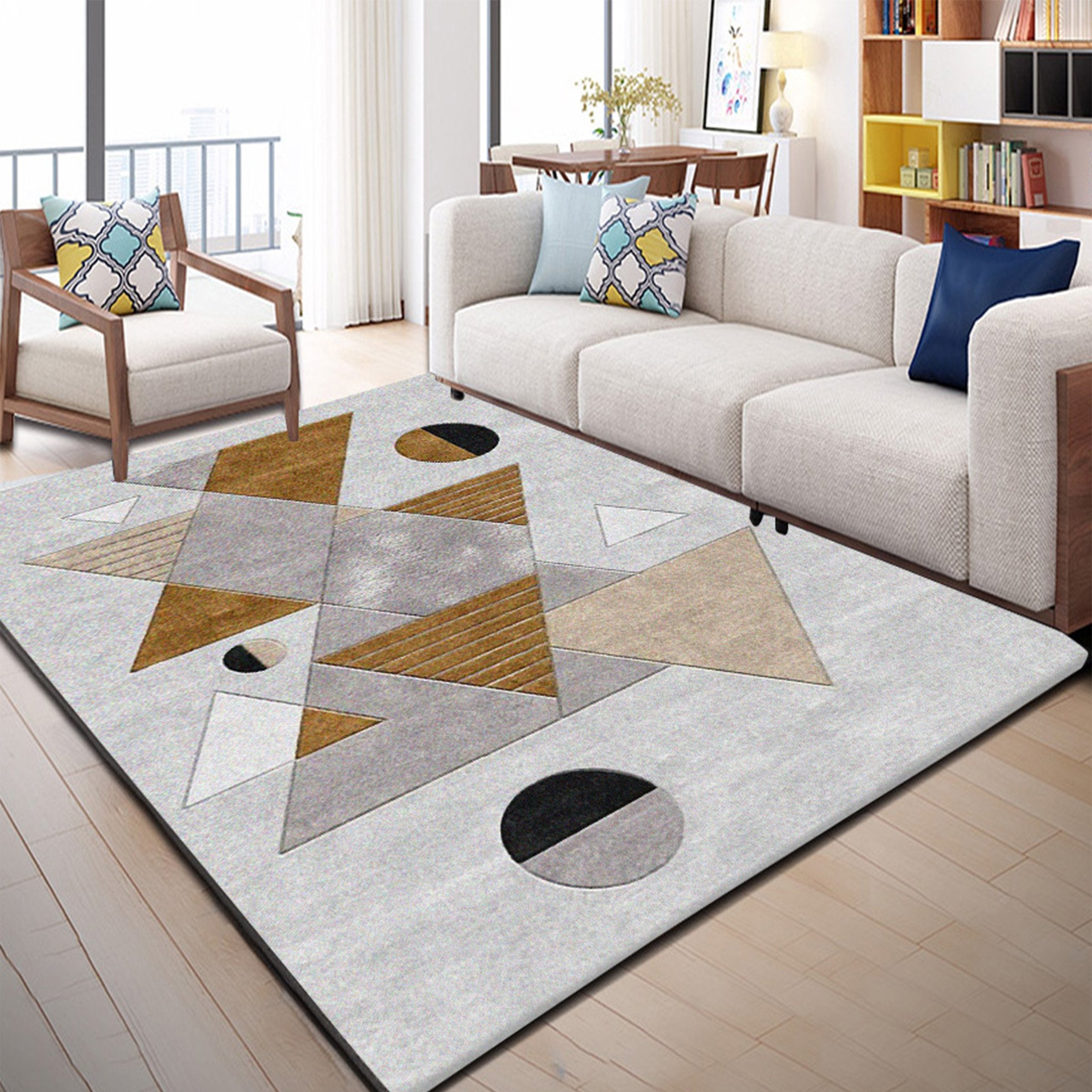 3D Geometric Piece WG042 Non Slip Rug Mat Mat AJ Creativity Home 