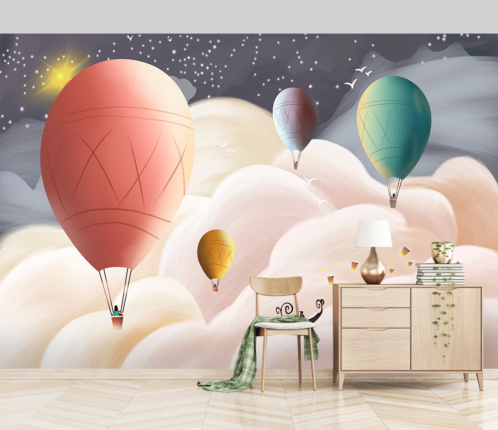 3D Hot Air Balloon WG412 Wall Murals