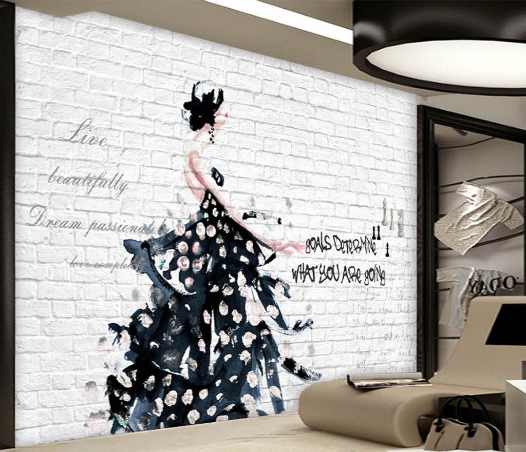 3D Woman Walking 517 Wall Murals Wallpaper AJ Wallpaper 2 