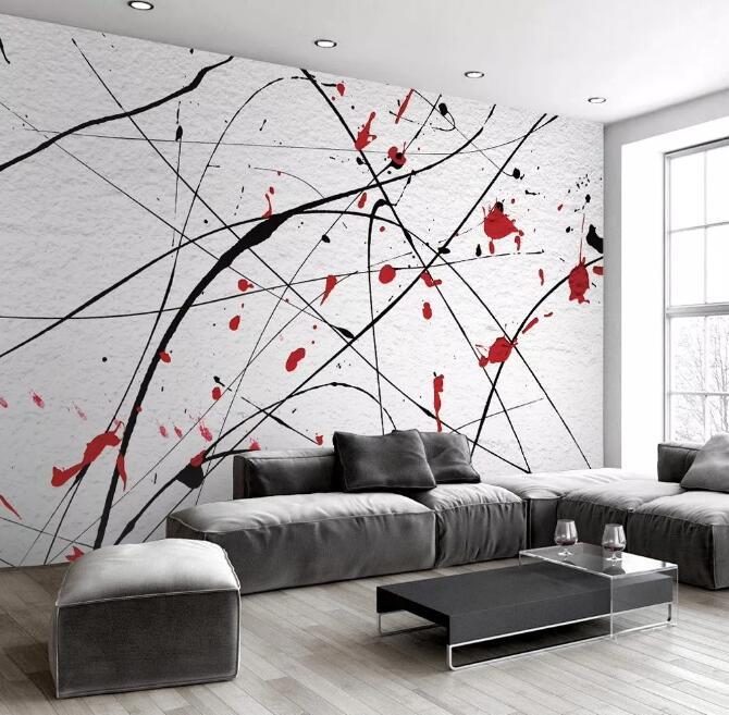 3D Abstract Red Plum WG13 Wall Murals Wallpaper AJ Wallpaper 2 