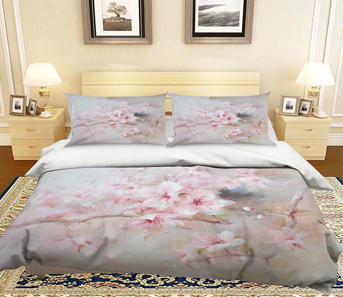 3D Peach Painting 090 Bed Pillowcases Quilt Wallpaper AJ Wallpaper 