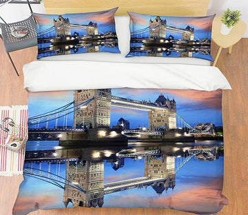 3D Bridge Shadow 023 Bed Pillowcases Quilt Wallpaper AJ Wallpaper 