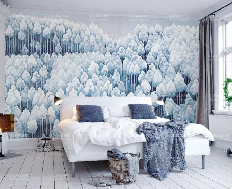 3D Woods Watercolor WG702 Wall Murals