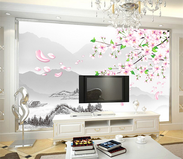 3D Plum Blossom 558 Wallpaper AJ Wallpaper 