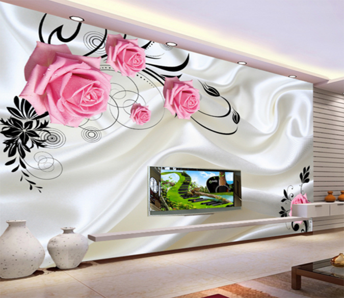 3D Silk Flowers 196 Wallpaper AJ Wallpaper 