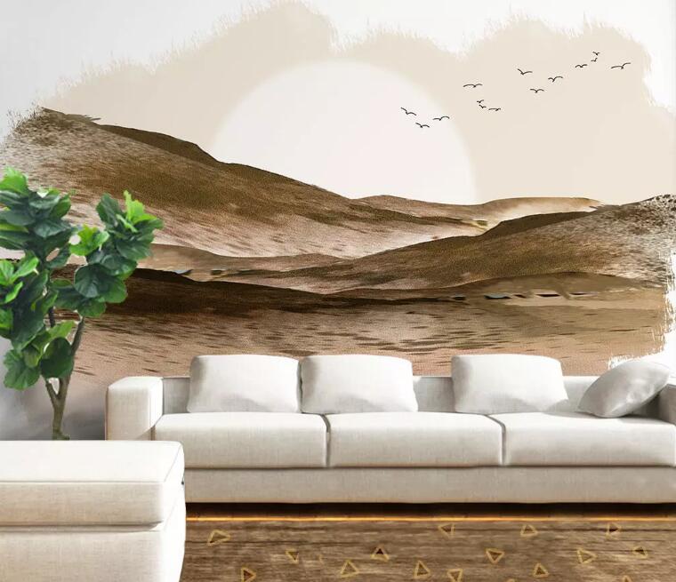 3D Sun Land Bird WG1012 Wall Murals