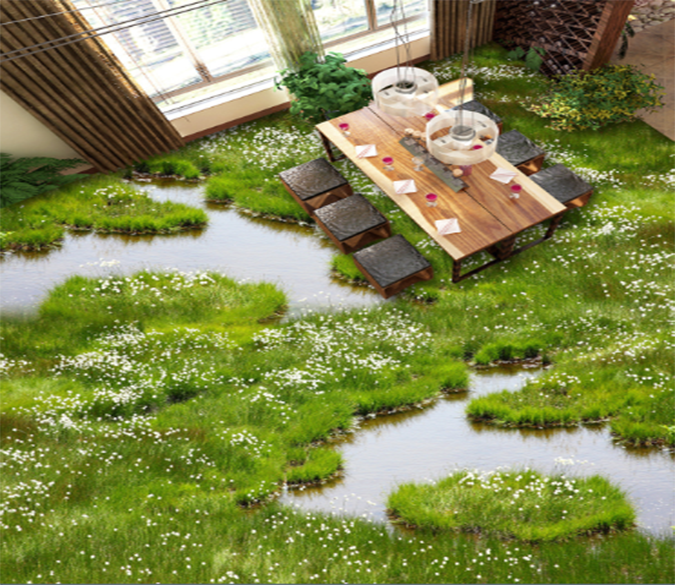 3D Grass 090 Floor Mural Wallpaper AJ Wallpaper 2 