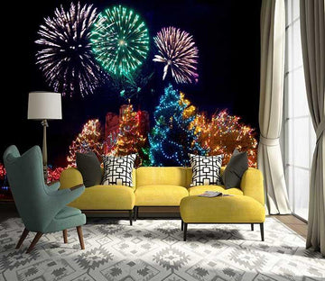 3D Christmas Fireworks 062 Wallpaper AJ Wallpaper 