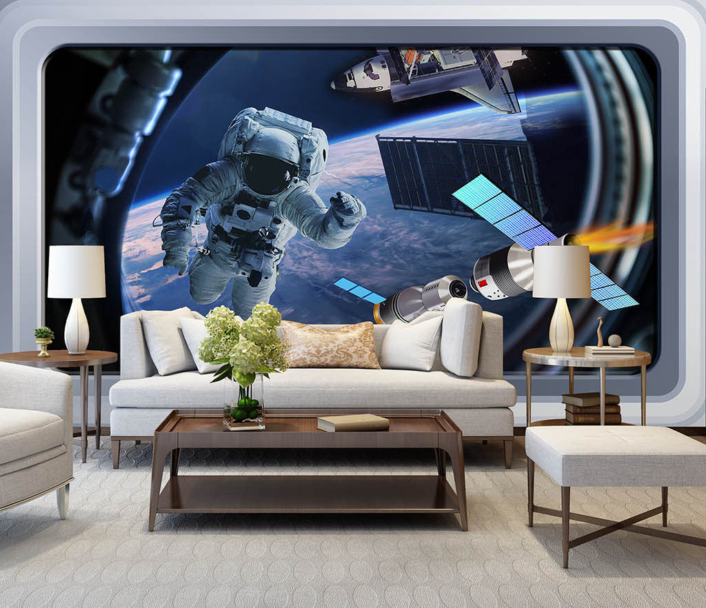 3D Space Astronaut WC064 Wall Murals