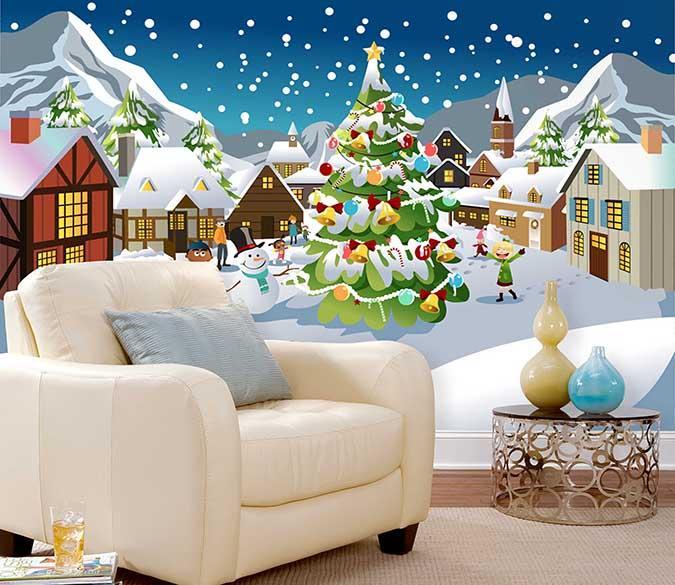 3D Country Christmas 099 Wallpaper AJ Wallpaper 