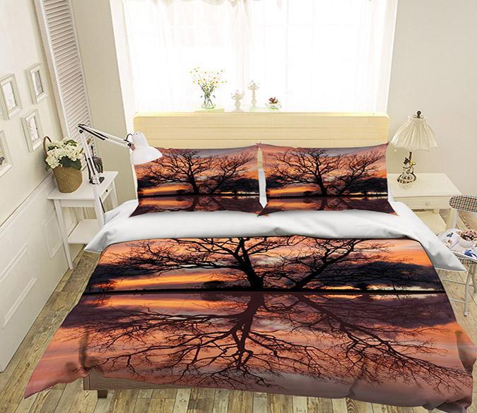 3D Tree Shadow 014 Bed Pillowcases Quilt Wallpaper AJ Wallpaper 