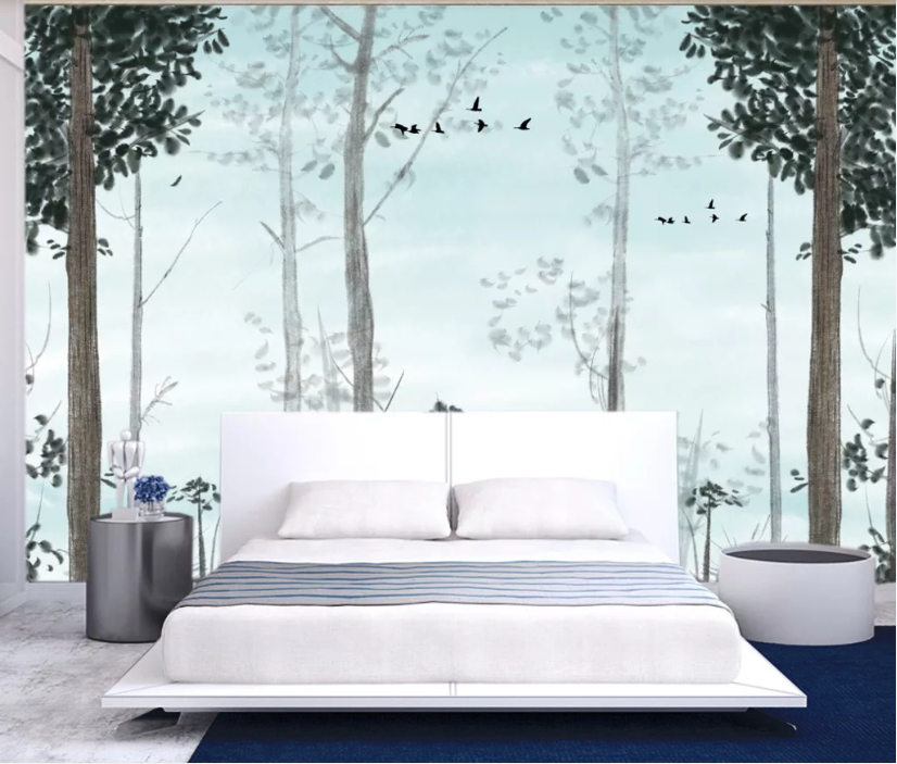 3D Woods Bird WC1119 Wall Murals