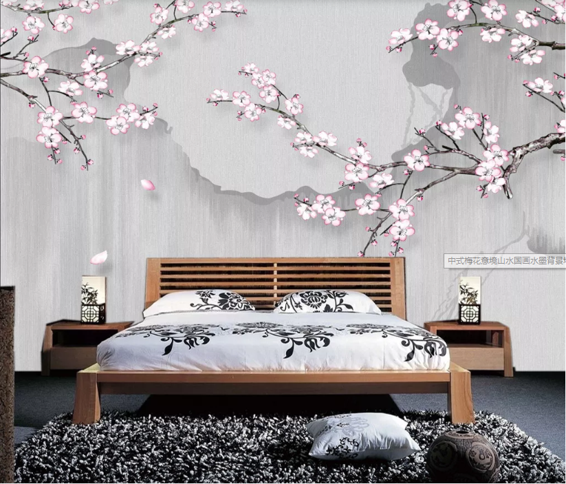 3D Plum Blossom WC1109 Wall Murals