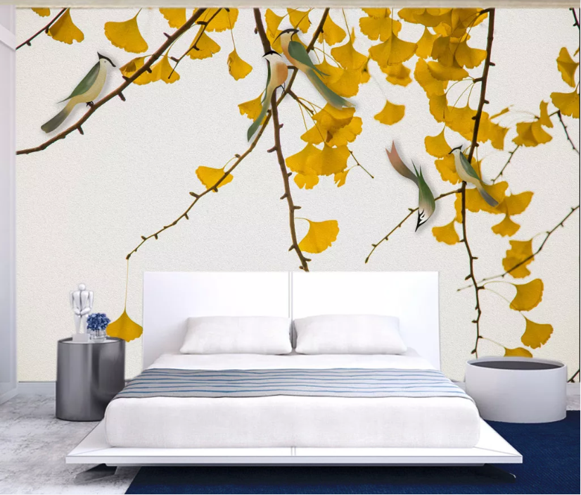 3D Maple Leaf WC1054 Wall Murals