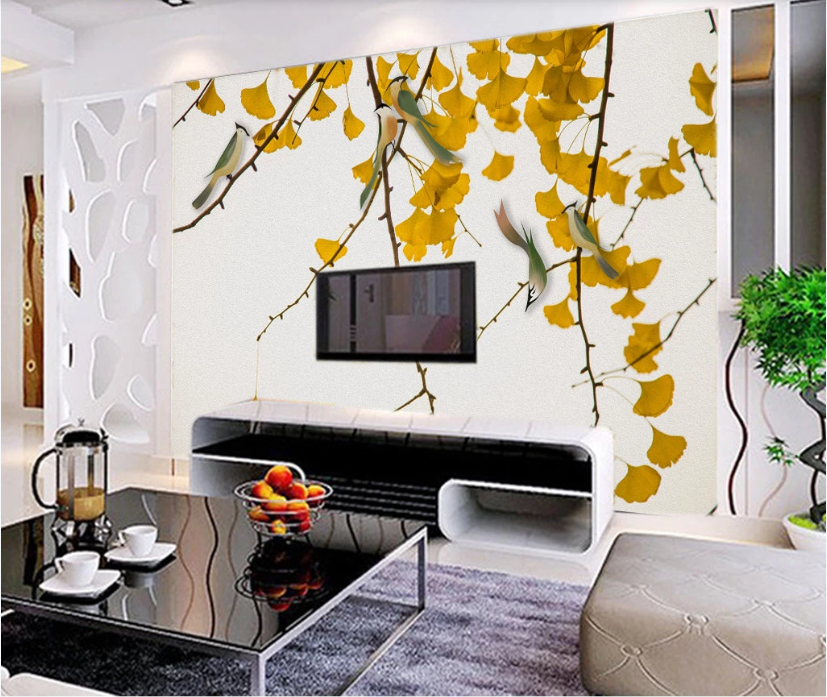 3D Maple Leaf WC1054 Wall Murals