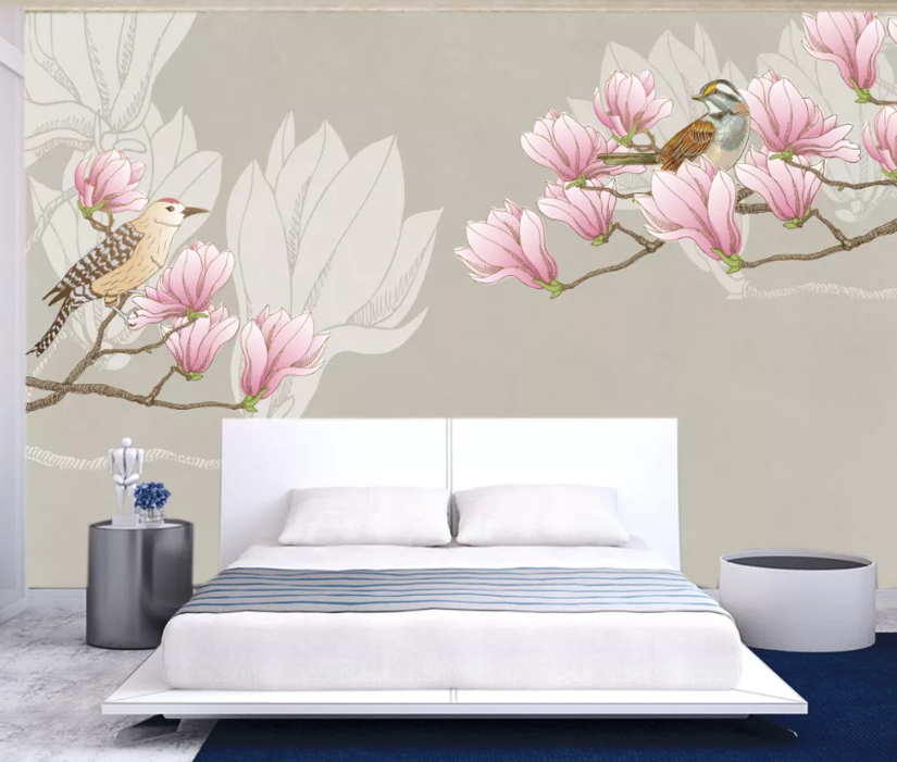 3D Flowering Branch WC962 Wall Murals