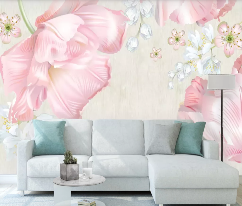 3D Big Flower WC764 Wall Murals