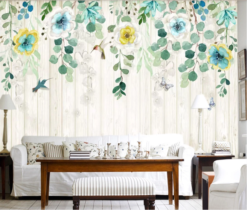 3D Vine Sparrow WC715 Wall Murals