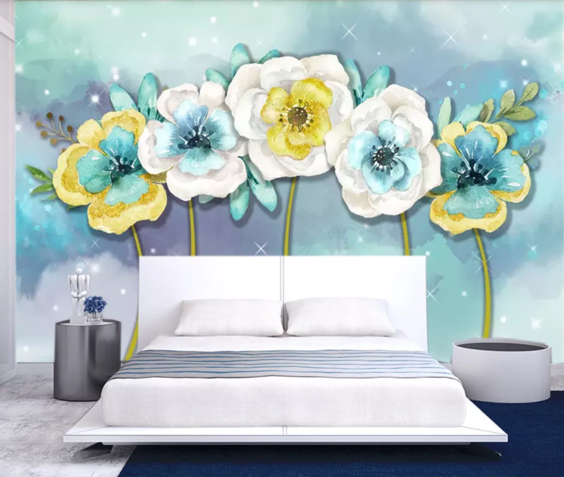 3D Pattern Flower WC710 Wall Murals